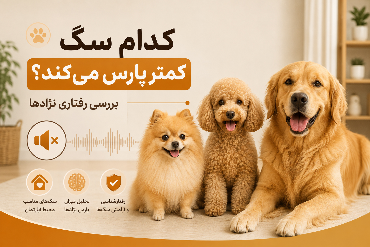 کدام سگ کمتر پارس میکند