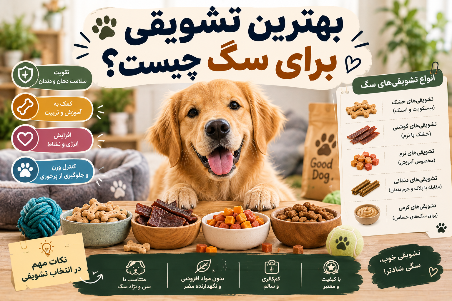 بهترین تشویقی برای سگ چیست ؟